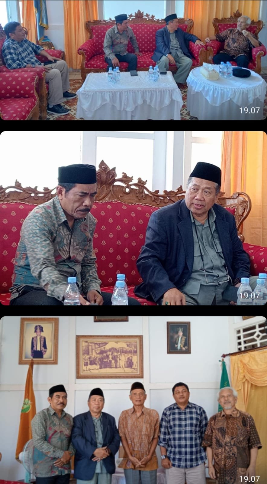 H. M. Taufiq R. Abdul Syakur saat berkunjung ke Perdana Menteri Kesultanan Bacan di Halmahera Selatan, Maluku Utara.