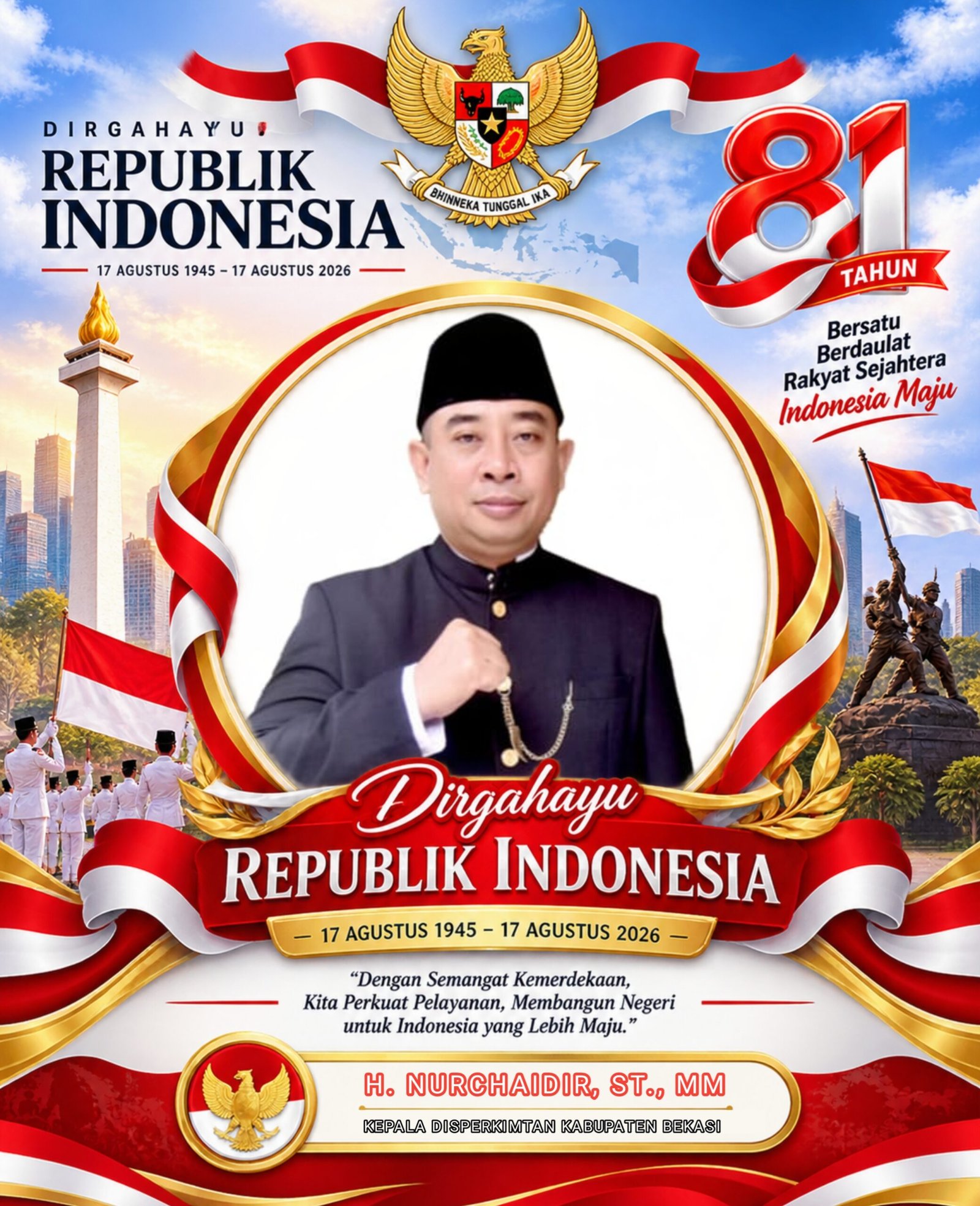 H. Nurchaidir,Kepla DISPERKIMTAN Kab Bekasi