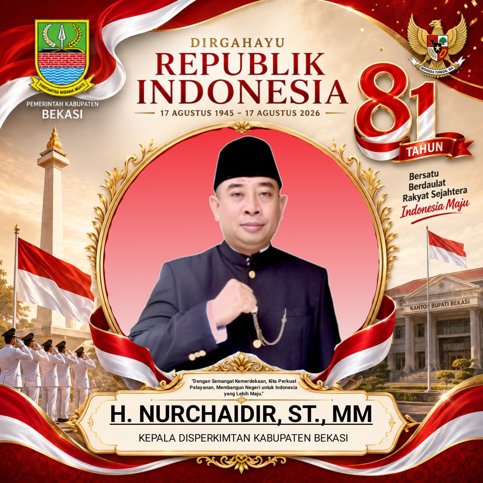 H. Nurchaidir,Kepla DISPERKIMTAN Kab Bekasi