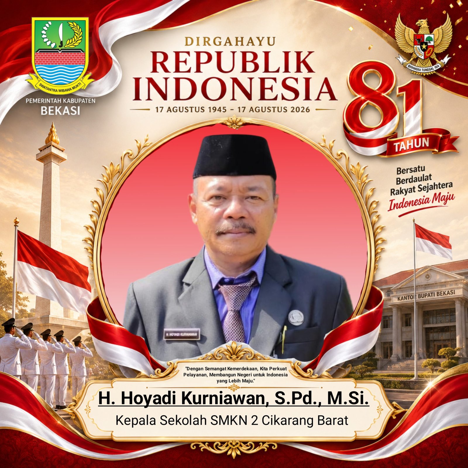 H. Hoyadi Kurniawan, S.Pd., M.Si. Kepala Sekolah SMKN 2 Cikarang Barat