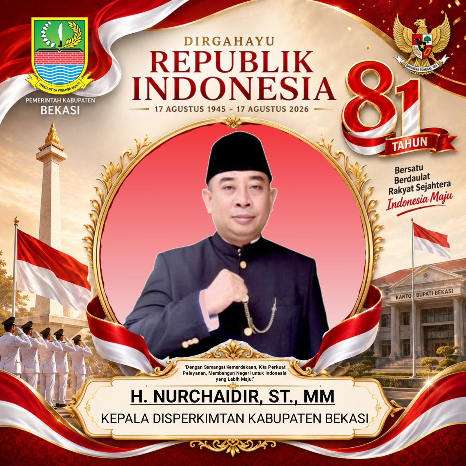 H. Nurchaidir,Kepla DISPERKIMTAN Kab Bekasi
