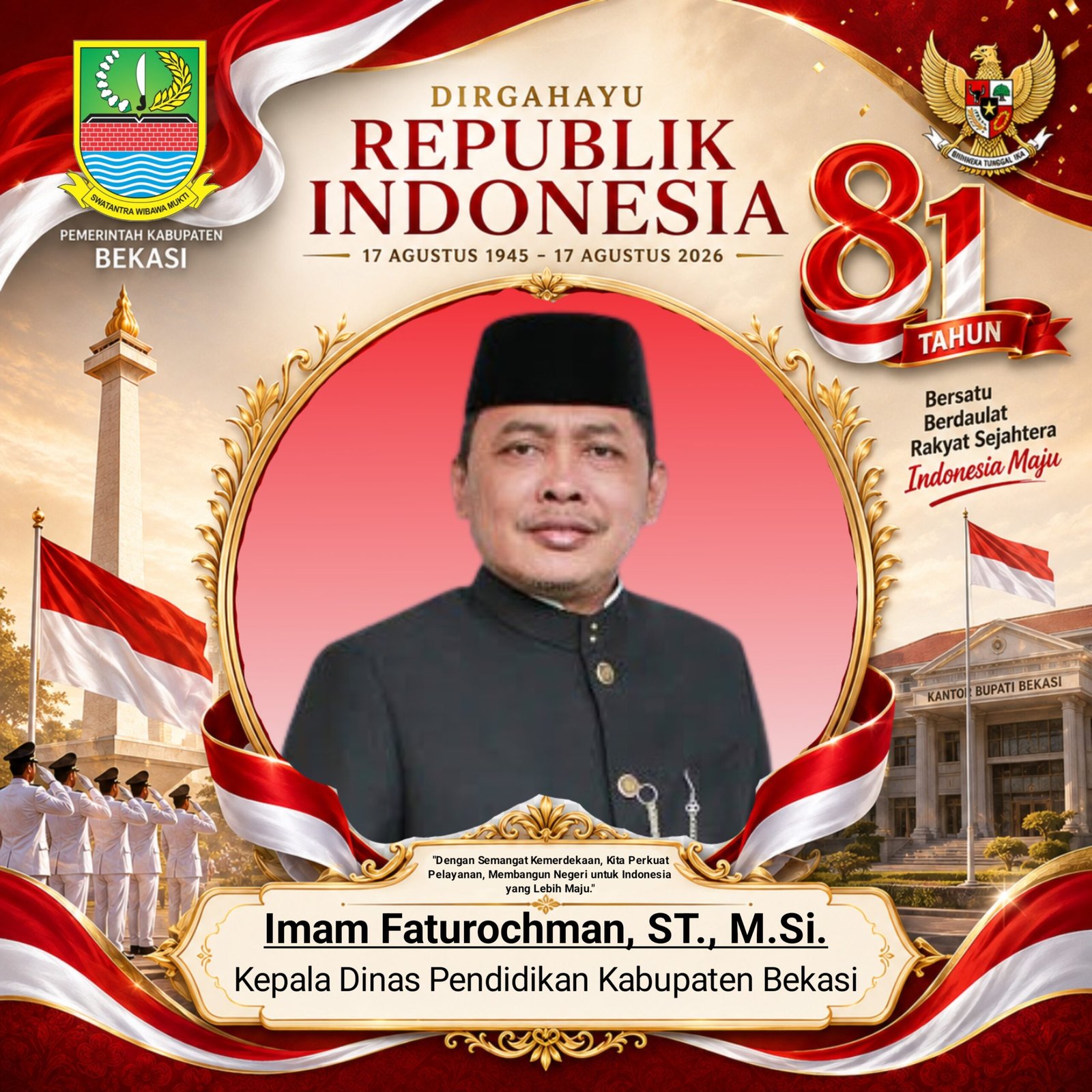 Iman Faturahman, Ucapan HUT RI KE-81 17 AGUSTUS 2026