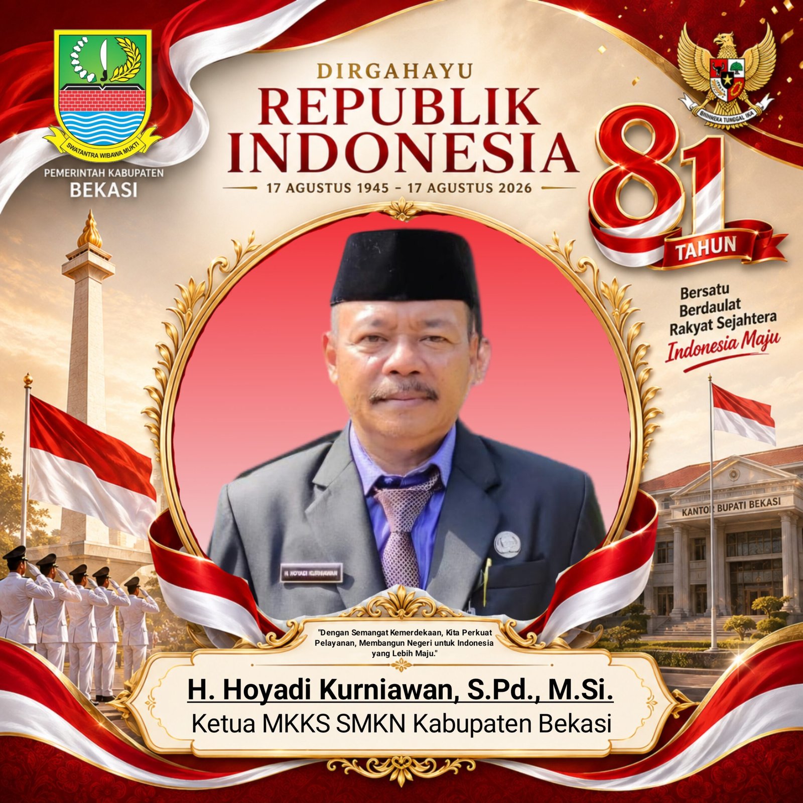 H. Hoyadi Kurniawan, S.Pd., M.Si. Kepala Sekolah SMKN 2 Cikarang Barat