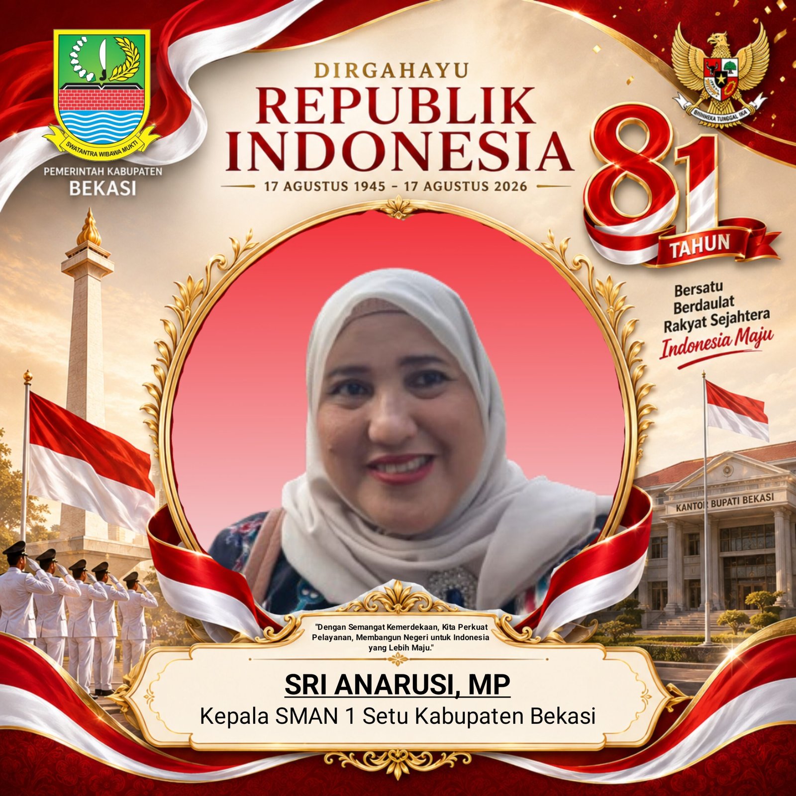 (7) Ucapan HUT RI KE-81 - 17 AGUSTUS 2026 SR ANARUSI, MP